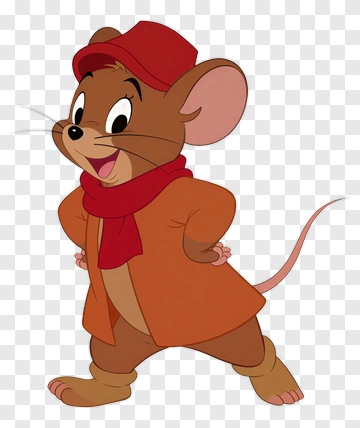 Cartoon Mouse Character Smiling PNG