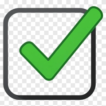 Green Check Mark Icon PNG