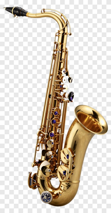 Gold Saxophone PNG