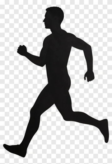 Running Silhouette Of A Man PNG