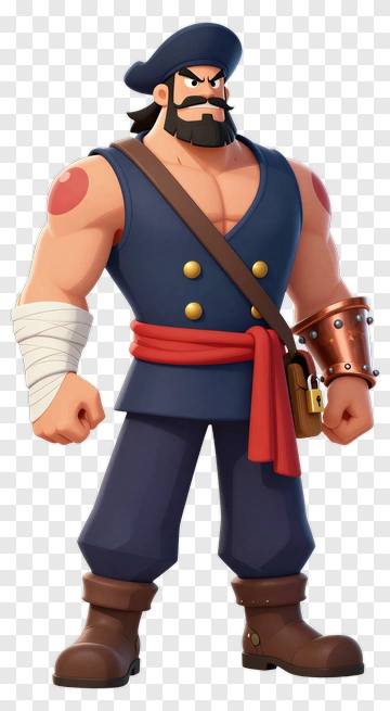 Cartoon Pirate Character PNG
