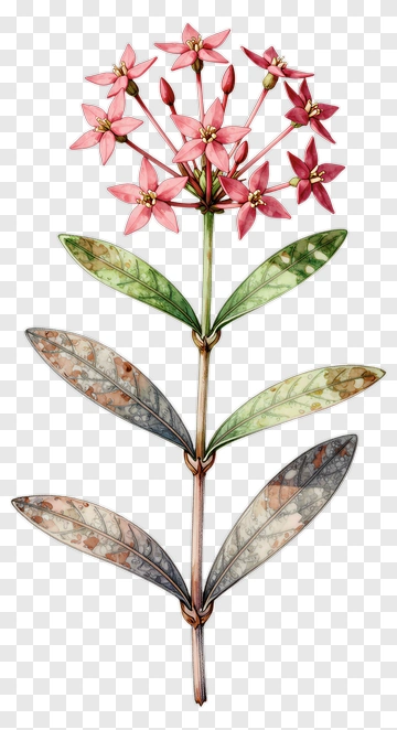 Colorful Flower With Pink Blossoms PNG