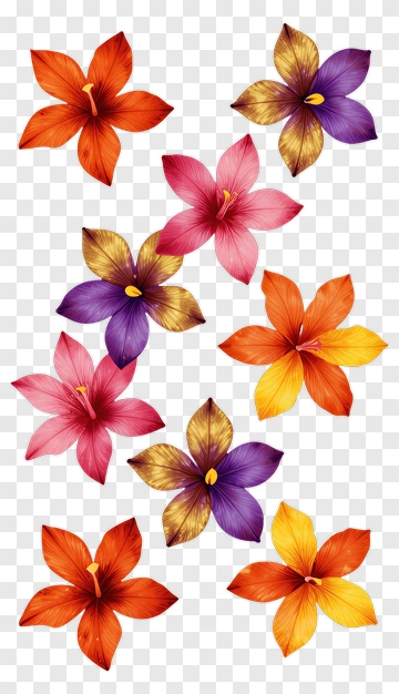 Colorful Floral Arrangement PNG