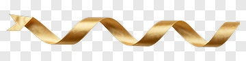 Gold Ribbon Twist PNG