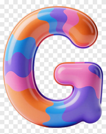 Colorful Letter G PNG