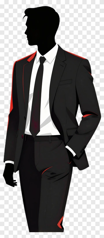 Stylish Businessman In A Black Suit PNG