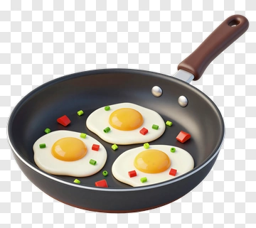 Fried Eggs In A Pan PNG