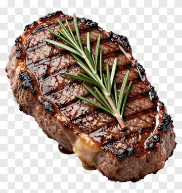 Grilled Steak With Rosemary PNG