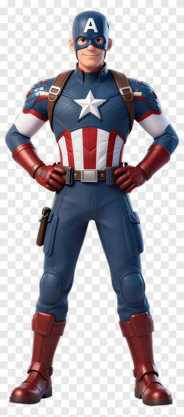Cartoon Superhero Character PNG