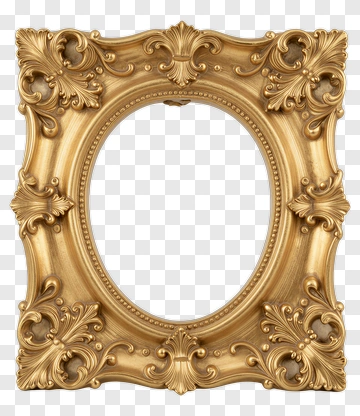 Ornate Gold Frame PNG