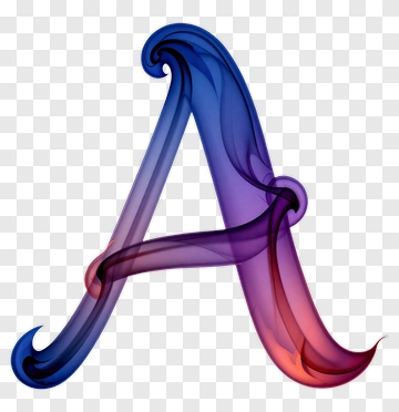 Colorful Letter A Design PNG