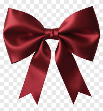 Red Satin Bow PNG