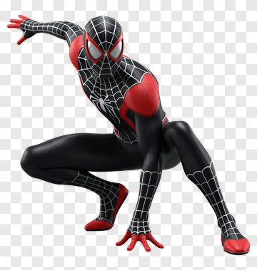Spider-Man Character In Action Pose PNG