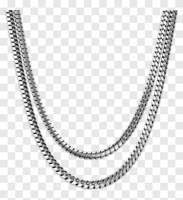 Silver Chain Necklace PNG