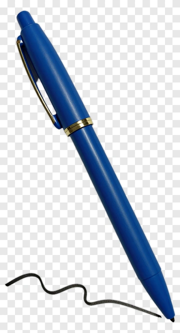 Blue Pen With Ink Line PNG