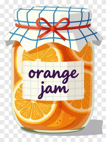 Orange Jam Jar With Slices Of Orange PNG