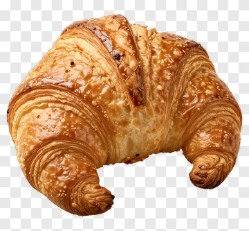 Golden Croissant PNG