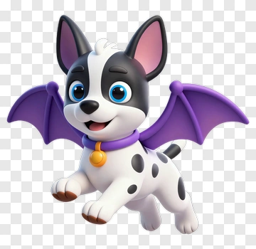 Cartoon Bat Dog PNG