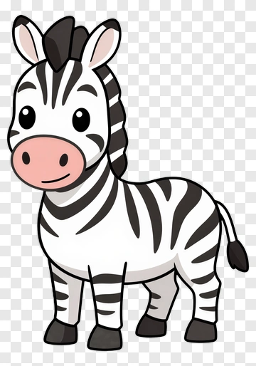Cartoon Zebra PNG