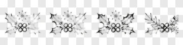Holly Leaf Decorative Elements PNG