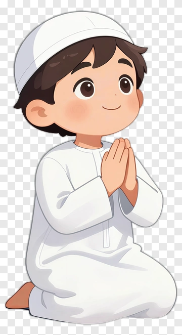 Cartoon Boy Praying PNG