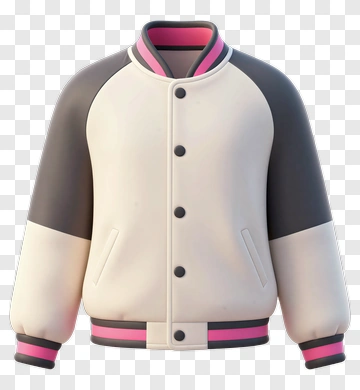 3D Jacket With Pink Accents PNG