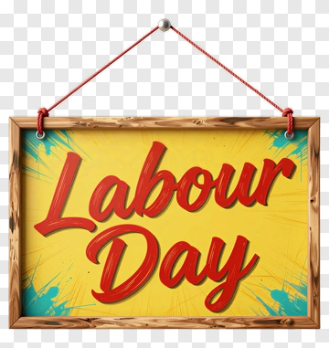 Labour Day Sign PNG
