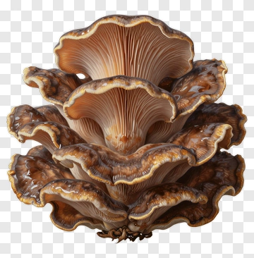 Realistic Mushroom Stack PNG