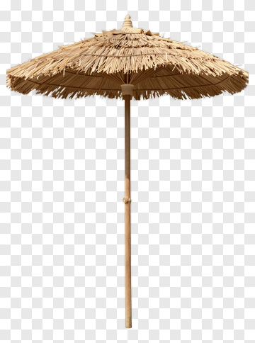 Straw Beach Umbrella PNG