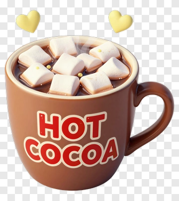 Hot Cocoa Mug With Marshmallows PNG