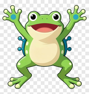Cartoon Frog PNG
