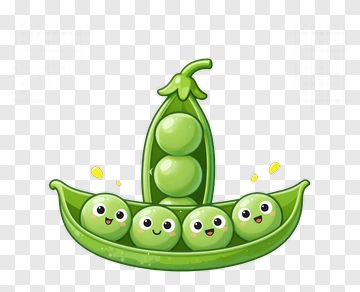 Cartoon Peas In A Pod PNG