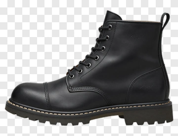 Black Leather Boot PNG