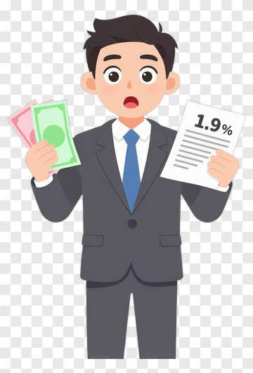 Businessman Holding Money And Financial Document PNG