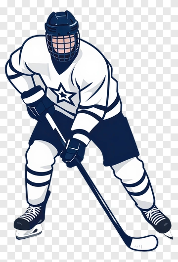 Hockey Player In Action PNG
