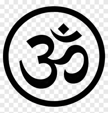 Om Symbol In Circle PNG