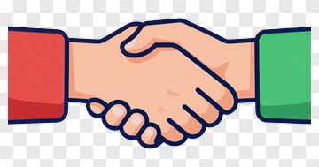 Handshake Between Two People PNG