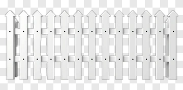White Picket Fence PNG
