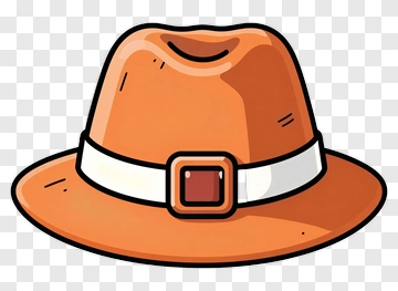 Cartoon Pilgrim Hat PNG