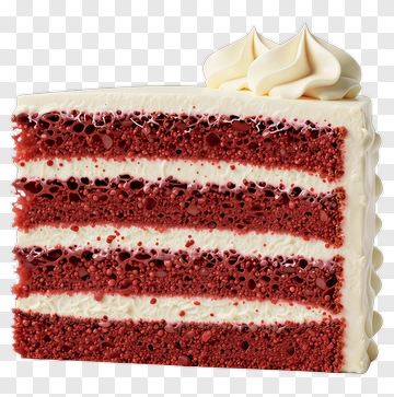 Red Velvet Cake Slice PNG