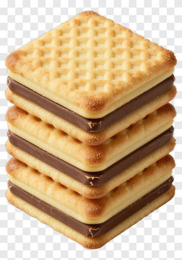 Stack Of Chocolate Wafers PNG