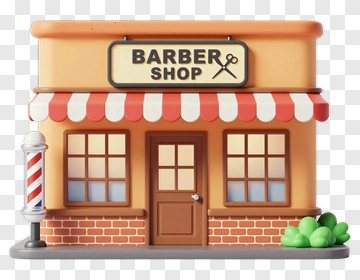 Barber Shop Building PNG