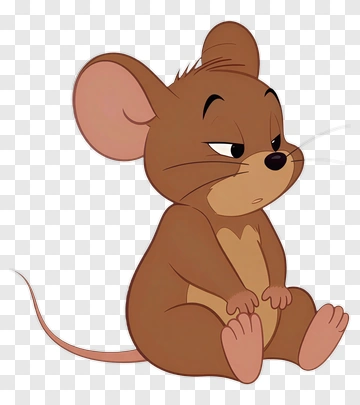 Cartoon Mouse Sitting PNG