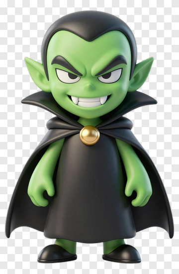 Cartoon Vampire Character PNG