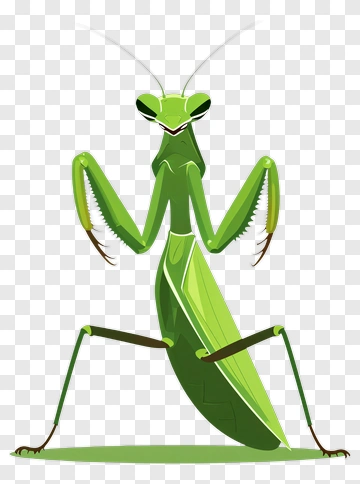 Cartoon Praying Mantis PNG