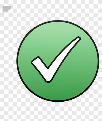 Green Check Mark Icon PNG