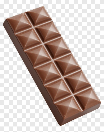 Chocolate Bar With Pyramid Shapes PNG