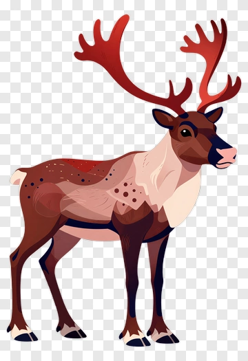 Cartoon Reindeer PNG