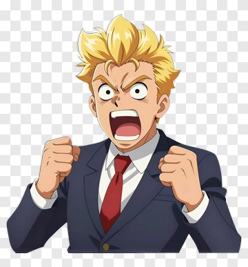 Angry Businessman In A Suit PNG
