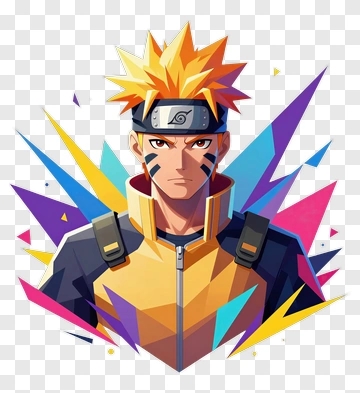 Naruto Uzumaki Character Illustration PNG